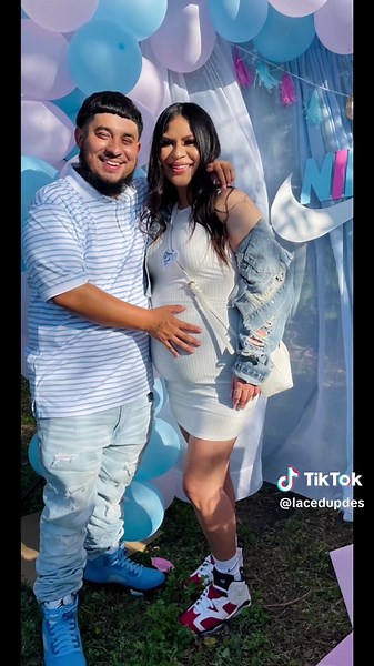 Gender Reveal Sneaker Theme with Nike Shoes