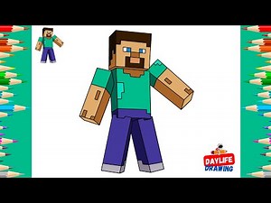 How to Draw Minecraft Steve | Minecraft Drawing Tutorial