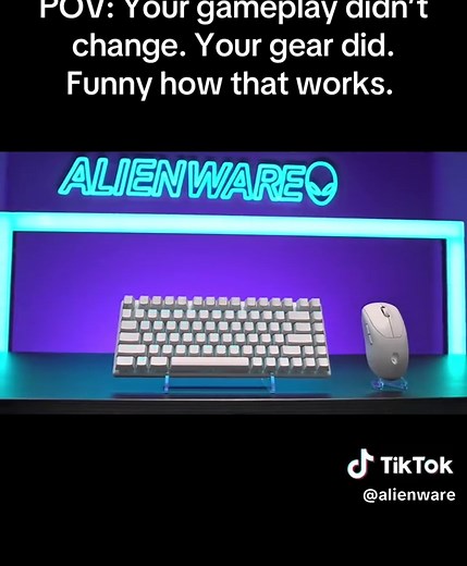 Nothing beats a new Alienware Pro Keyboard and Mouse 😤 #Alienware #gamingontiktok #gamingkeyboard #gamingmouse