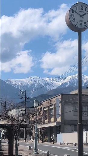 駒ヶ根市街から見る千畳敷カール