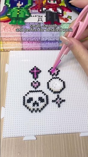 DIY Pixie Bead Earrings | Smooth Melt & Aesthetic Accessory Tutorial | Mini Fuse Beads Art #beadart