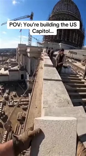 POV: you’re helping build the heart of American government Would you trust this to last centuries? #history #pov #uscapitol