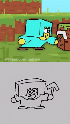 minecraft_animaticV04.mp4 By: @topor.art #minecraft #animation #humor #animação #games | Flambo Animation