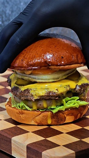 Beef Hamburger The process of making delicious food #Burger #asmrsounds #food