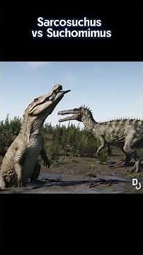 Sarcosuchus vs Suchomimus #dinosaur #vastatosaurusrex #jurassicworldevolution2 #spinosaurusgen2
