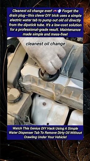 The Best Way To Change Engine Oil Without Mess!