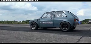 7.8K views · 160 reactions | VW Golf 1 2.0l 16V GTI Turbo 800HP Drag Race Acceleration & Sound | Boost Rebels | Facebook