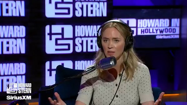 “I thought I was okay with heights until they started winching me up there.” Emily Blunt tells Howard abou tthe scariest movie stunt she's ever done. | The Howard Stern Show