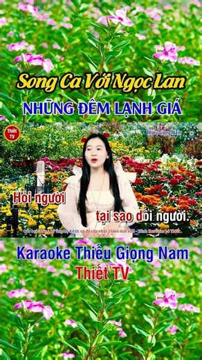 Những Đêm Lạnh Giá#Song ca với Ngọc Lan #Shorts #karaoke thiếu giọng nam #Thiết TV