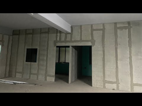 Aerocon panel construction 75mm thick panel External wall partition #aeroconpanel #architect