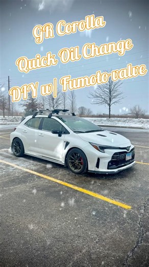 Quick Winter Oil Change on the GR Corolla DIY Tutorial #grcorolla #diy #oilchange