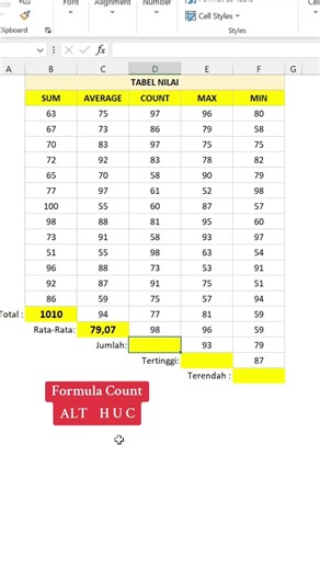 5 Formula Dasar Excel #excel #exceltips #exceltricks #exceltutorial