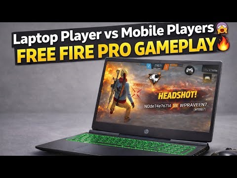 Free Fire Laptop Me Pro Gameplay | Full Rush Match 🔥