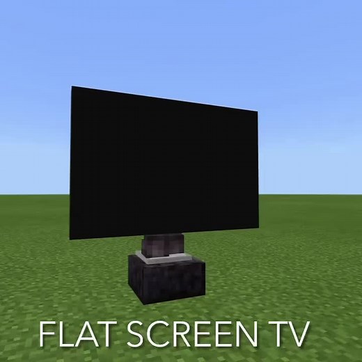 Minecraft Flat Screen TV #minecraft #minecraftbuilding #gaming #minecrafttutorial #minecraftbedrock #mimecraftbuild