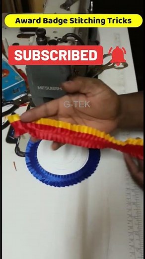 Tips and Tricks : How to stitch Award Badge on Sewing Machine ? , Award Badge Stitch kaise kare