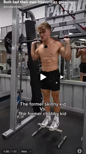 Both had their own insecurities growing up😭 #gym #fitness #viral #youtubeshorts #youtubeviral #aa23