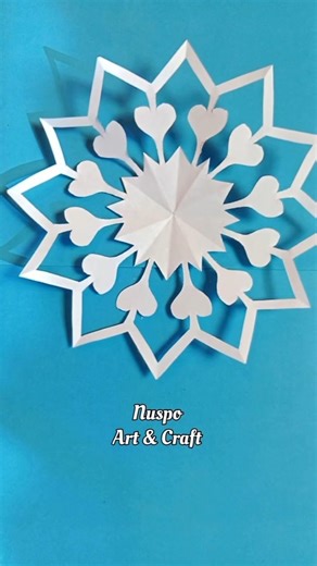 How to make snowflakes out of paper 🌨️❄️