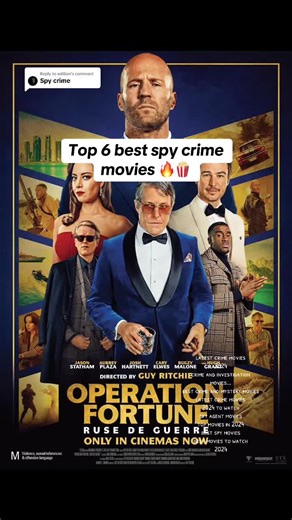 Top 6 Best Spy Crime Movies 2024