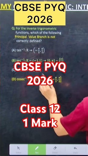 Q) For the inverse trigonometric functions, which of the following Principal Value Branch