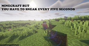 Minecraft, but you have to sneak every 5 seconds! Minecraft Data Pack