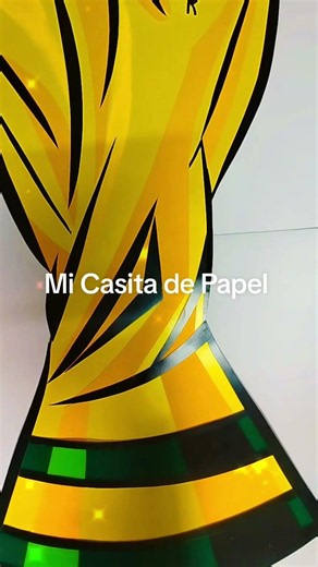 Mural en cartulina: La copa del mundo. #copadelmundo #MiCasitadePapel #paratii