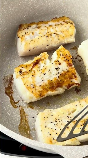 The Easiest Lemon Butter Cod #recipe #shorts #cod #food