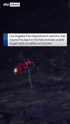 Man airlifted after falling off cliff