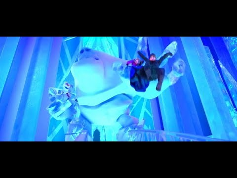 Frozen 2013 - Elsa summons snow giant