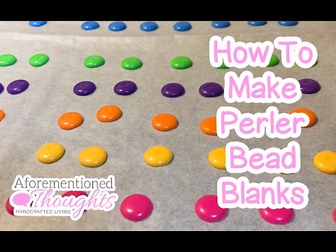 How to Make Melted Perler Bead Blanks - Perfect for Personalized Earrings