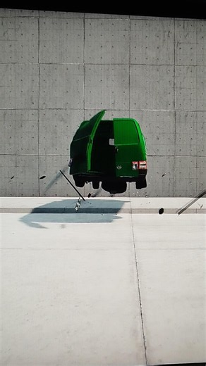 Volkswagen transporter T4 drop test from 15 meters