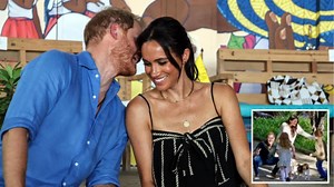 Harry and Meghan in Columbia