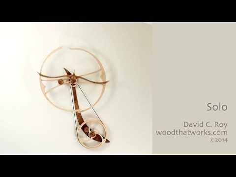 Solo kinetic sculpture by David C Roy