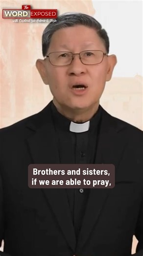 "Let us pray with humility and openness to God. Only the humble is justified and can work for justice." - Luis Antonio G. Cardinal Tagle HOPE AND JUSTICE | The Word Exposed with Cardinal Chito Tagle Watch the full episode: https://youtu.be/MhUZz2tJLWU?si=HuNfZU9U5BNsAXkv #TheWordExposed #JesComPH #CardinalTagle | Jesuit Communications