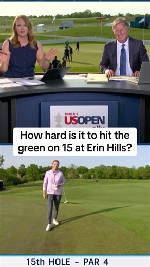 Mel Reid breaks down the challenge that U.S. Women’s Open players face on the par-4 15th. 🔎 | Golf Channel