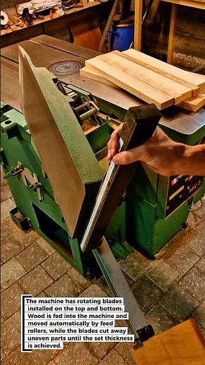 Smooth Wood with Thickness Planer Machine!