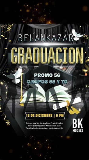 Belankazar Academia y Agencia de Modelos on Instagram: "Hoy jueves 18 de diciembre, Belankazar certifica a 13 nuevas modelos como Modelos Profesionales, en la promo número 56 de los grupos 55 y 70 de la Academia. Una ceremonia llena de emoción y esperanzas, donde el talento y la creatividad serán los protagonistas. Las nuevos Modelos Profesionales serán: ✨ Adrianny Ordoñez ✨ Bernadde Khazne ✨ Chiquinquira Ramirez ✨ Gabriela Vigoroux ✨ Keinnys Rincón ✨ María Sarmiento ✨ Mariana Mendoza ✨ Nickole