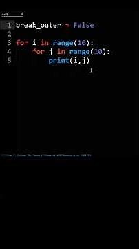How To Break Out Of Nested Loops In Python