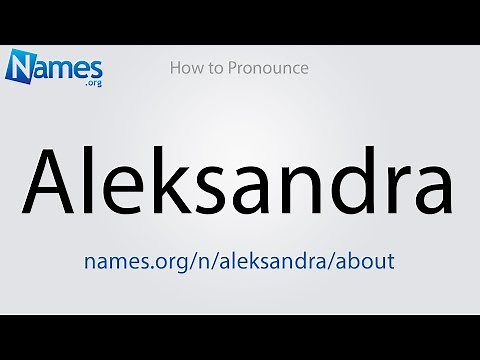 How to Pronounce Aleksandra