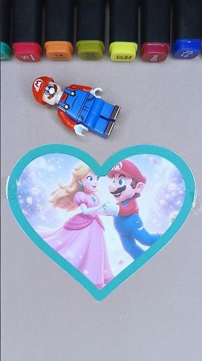 MARIO 💕 PRINCESS PEACH DANCES IN THE AIR! #marioart #mario #peach #supermario #mariokart