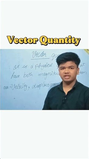 Vector quantity #physics #vector #science #physicalquantities