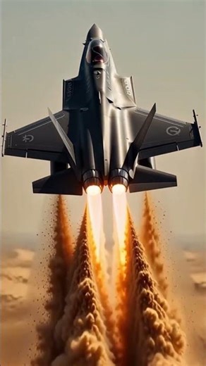 Ultra 4K F-35 Stealth Desert Run to Supersonic Climb #airshow #afterburner #fighterjetshorts