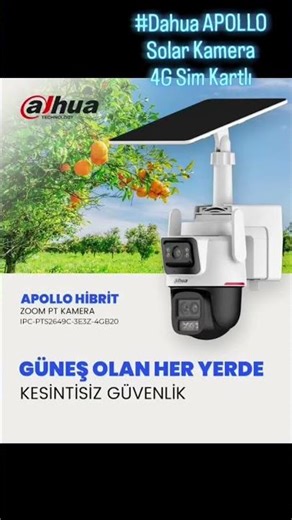 Dahua APOLLO 4G Sim kartlı Güneş Panelli Kamera #dahua