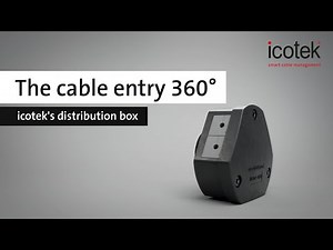 Split 360° cable entry system for cables with and without connectors | DB Distribution Box | icotek
