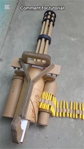 Cardboard machine gun/#shortsbeta
