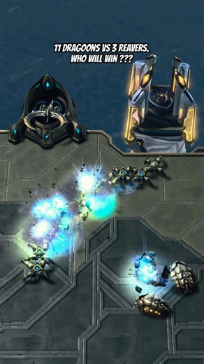 Epic Protoss Face-Off: 11 Dragoons vs 3 Reavers! | Sc2.BattleRumble #rts #starcraft2 #스타크래프트2 #sc2