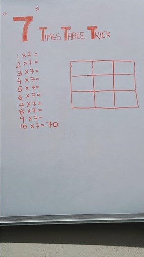 7 Times Table Trick #maths #mathstricks