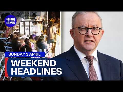 Police release video of group storming shop; Fuel excise discount unclear | 9 News Australia