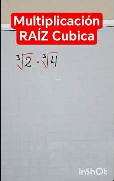 Multiplying Radicals / Cube Root