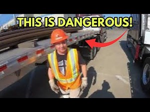 Working on a flatbed trailer can be DANGEROUS!