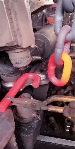 How A Giant Chain Link is Made - Loops Rings #metal #machine #tools #steel